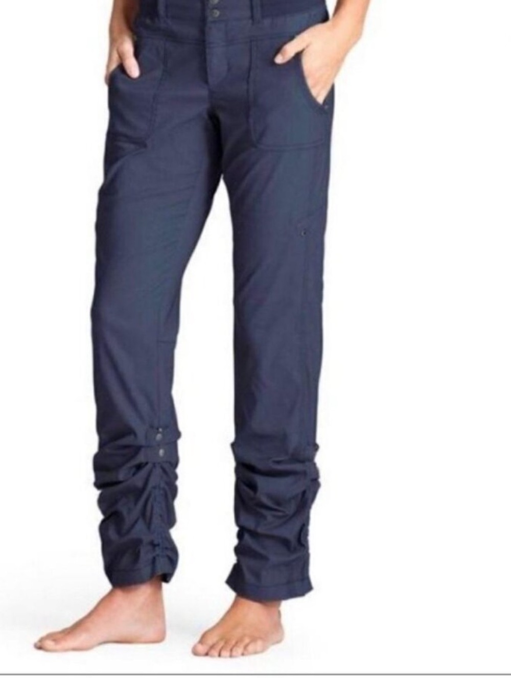 Athleta Navy Shasta convertible trousers